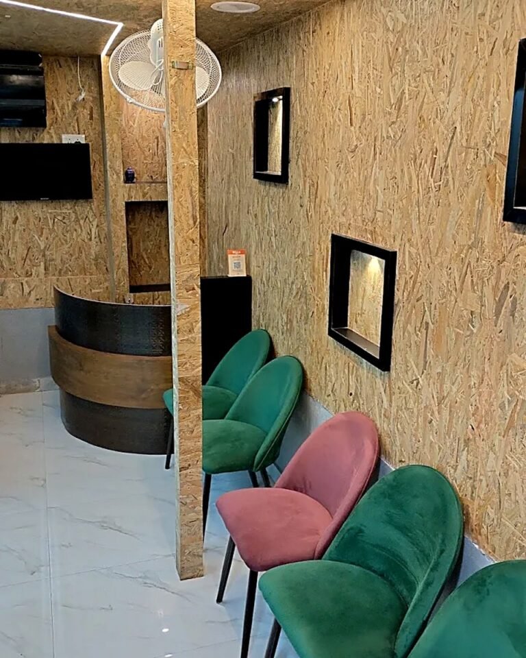 Reception and waiting area at Nexus Dental Center